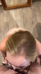 CosmicKitti Sucks A Cock On Her Knees
