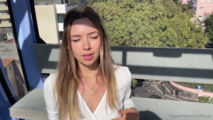 Hope Heaven Gives A Blowjob In The Cable Car