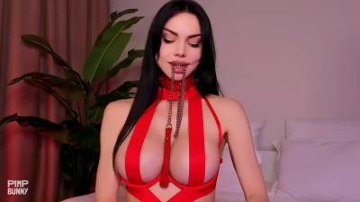 Slemgem Teases The Camera In Sexy Red Lingerie