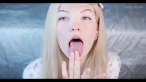 Soly.Asmr Wet Sloppy Dildo Blowjob