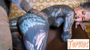 Filmz Originals - Anuskatzz - Tattooed Alts Rough Strap - On Anal Fuck