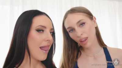 Angela White & Angel Youngs' FFM Threesome