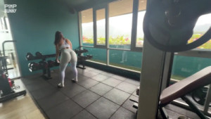 Hot Gym Girl Titfuck And Hard Doggy Style Creampie