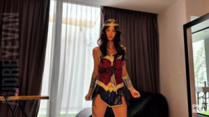 Audreydevil As Wonder Woman Gets Fucked In Bed