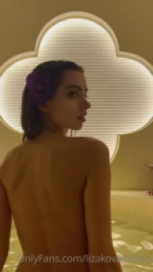 Liza Kovalenko Shows Off Her Naked Body In The Hot Tub