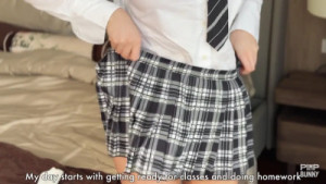 Footjob And Anal Fuck With A Goth Student Slut After School