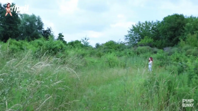 Lost in the Forest, Petite April Maxima Gets Wrecked by Two BBCs