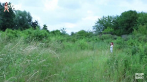 Lost in the Forest, Petite April Maxima Gets Wrecked by Two BBCs