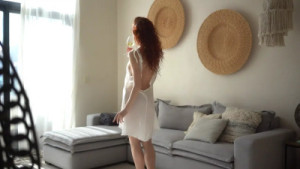 Gingery Ksu Strips And Teases Naked