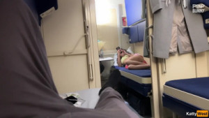 Cute Girl On A Public Train Loses Her Pussy In A Card Game
