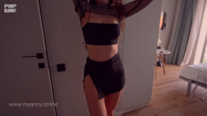 My Slutty Club Dancer Friend Gets A Double Creampie Before Going To Work
