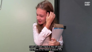 My Secretary Brought Some Documents To My House And She Fell Into The Pool And Had Sex In The Shower