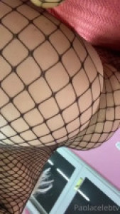 Paola Celeb Masturbates And Squirts In Her Fishnets