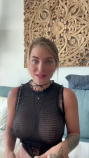 Margot Dulac Masturbates With Her Clear Dildo