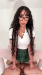 Schoolgirl Layladeline Rides Her Tutor's Cock