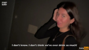 Risky Anal Sex In A Public Elevator Ends With A Cumshot On Her Ass