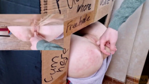 Lina Moore Takes Two Creampies Through The Glory Hole