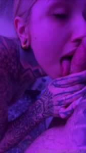 Split_Tongue_Bri's Shower Blowjob With Her BF
