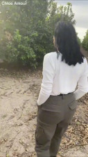 Chloeamour Teases & Blows A Cock Outdoors