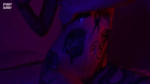 Oiled Tattoo Babe Squirts And Gets Mouth Filled With Sperm