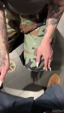 Awlivv Blows TheFleshMechanic's Cock Inside A Public Bathroom