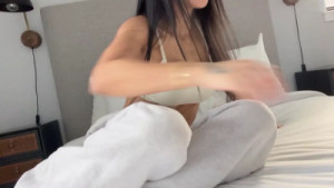 Asa Akira Drills Her Asshole While Rubbing Her Pussy