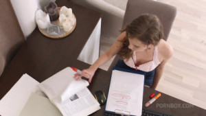 Stasia Si Gets Her Study Session Interrupted By A Hard Pounding