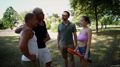 Anabel Busty's Threesome With Pervy Older Men