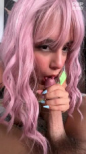 She Was Craving A Facial And Cum In Her Mouth And Couldn't Wait