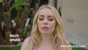 Haley Spades Rubs Her Pussy While Eve Sweet Is Getting Pounded