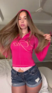 SophieRaiin Seduces In Her Pink Lingerie