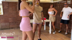 Beer Pong With Friends Ends With A Facial