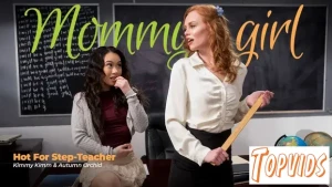 Kimmy Kimm & Autumn Orchid - Hot For Step - Teacher