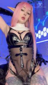 Bassdrip Fills Her Holes Dressed As Sexy Nun