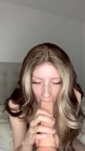 Damania Gives Her Long Dildo A Blowjob And TItjob