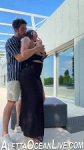 Aletta Ocean Takes A Cumshot After Outdoor Sex