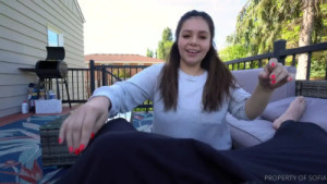 AlwaysSofia Sucks Cock Outdoors And Gets A Facial