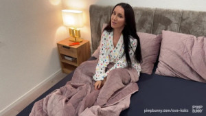 Stepson Cums Twice On His Stepmom In Bed After Cuddle Request