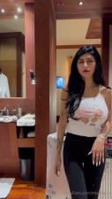 Mia Khalifa Goes Topless While Getting Ready For A Night Out