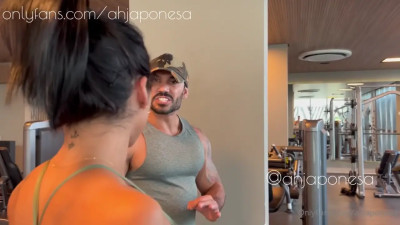 Ahjaponesa Gets Her Holes Pounded In The Gym