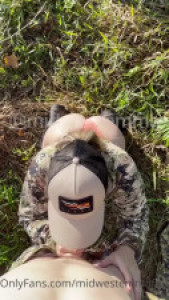 Midwestemma Sucks & Rides A Dick Outdoors