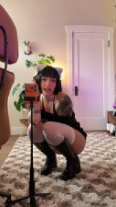 Kitty BabyFooji Shoves A Dildo In Her Pussy & Ass
