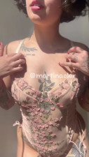Martina Oliveira Treats Her Ass Well With A Glass Dildo