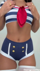 OutrageousOne Squirts In Her Sailor Costume | PimpBunny