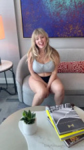 Blonde Milf Lena Paul Has A Quick Dildo Riding Session