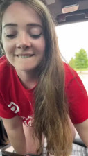 RedheadWinter Fucks A Customer In The Car