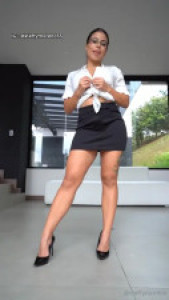 Steffy Moreno’s Dildo Blowjob With Her Pussy Is On Display