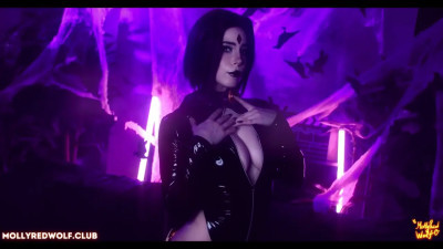 MollyRedWolf Enjoys Getting Fucked In Her Raven Cosplay