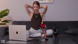 POV Blowjob With Cute Skinny Brunette Sasha