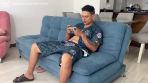 Gamer Boy Gets A Hug From His Stepsister While Playing